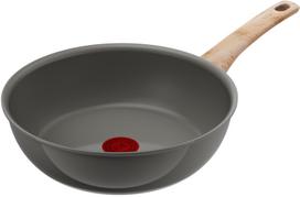 Tefal Ceramic Coated Deep Frying Pan, 26cm, IH and Gas Stove Compatible, Free of PFOA and Other Harmful Substances, Smooth Cooking Experience, black