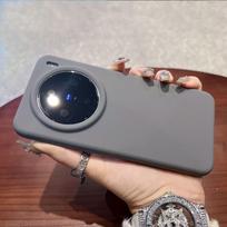 Applicable VIVO X200 mobile phone case liquid silicone skin matte anti-fingerprint protective case X200 PRO soft case VIVO X200Pro gray