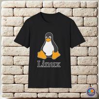 Linux Tux Unisex shirt Cotton Oversize Large Size M white