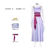 Princess Megara Costume Dress Halloween Cosplay Outfit Women Girls Fancy Party Dress XXXL violetinė