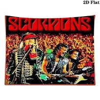 Scorpions Wall Tapestry Aesthetic Wall Hanging Printed Fabric Blanket Decorative Tapestries for Bedroom Living Room Home Decor 100cm x 150cm red