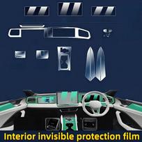 For -2026 Volkswagen Tiguan L Pro Car Dashboard Multimedia Navigation Transparent Anti-Scratch Soft Protection Film Right Hand Drive gray