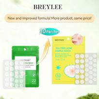 BREYLEE Tea Tree Night Acne Pimple Patch - Ultra-Thin 0.3mm 30 patches yellow