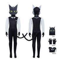 Gyvūnų ligoninė Dr. Harlow Cosplay Kombinezonas Su Galvos Apdangalu Helovino Kostiumui Linksmas Black White,Child 120 black