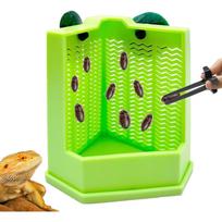 Barzdotasis drakonas lesintuvas pabėgimui atsparus vabzdžių dubenėlis chameleonui, driežui(Vidutinis) Medium (Pack of 2)