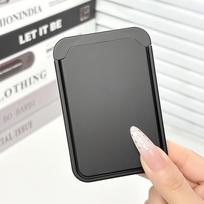 Skaidrus akrilinis magnetinis piniginė/kortelių laikiklis su kišenėle nuotraukai, Suderinamas, Magnetinis kortelių laikiklis, Telefono dėklo aksesuaras as the picture