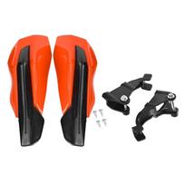 Dirt Bike Handguard Pair with Mounting Brackets, Plastic Hand Cover Kit for Trail Brush Contact and Cold Wind Use oranžinė