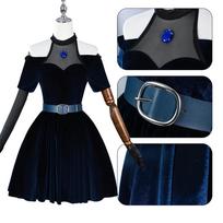 Helovino Ateivio Scenos Mizi Cosplay Kostiumas moteriai, suknelė, perukas, Anime, Helovinas, karnavalas, vakarėlis XL&Other gray