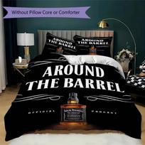 JACK DANIELS whisky Prints bedding, duvet cover and pillowcases, birthday gift (1 duvet cover + 2 pillowcases, pillow insert not included)JM001 200x200cm