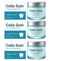 Collagen Tooth Powder 50g Portable Oral Care Powder for Daily Teeth Surface Maintenance 3pc