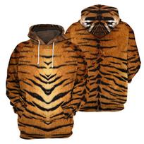 Hoodies 3d Print Animals Tigers Hooded Sweatshirts Men Women Autumn Oversized Hoodie Kids Long Sleeve Pullovers Tracksuits Coat XL black