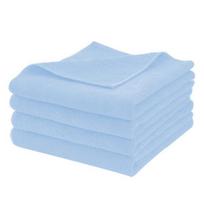 1/2/4Pcs Microfiber Cleaning Towels Water Absorbent Reusable All-Purpose Cleaning Cloth Ultra-Soft Scratch-Free Cleaning Rags 4pcs šviesiai mėlyna spalva