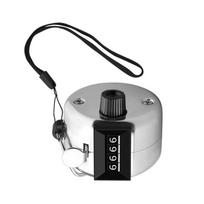 Handheld Counter Clicker 4 Digit Display Tally Counters for Accurate Counting & Data Analysis in Retail Stores & Events A gray