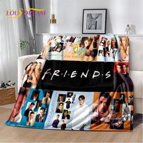 HD Draugų TV serialo 3D spausdinimo minkštas pliušinis pledas, flanelinis pledas metimui svetainei, miegamojo lovai, sofai, pikniko uždangalas 75x90cm black