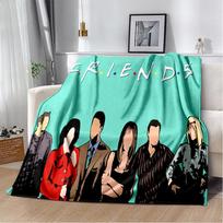 HD Draugų TV serialo 3D spausdinimo minkštas pliušinis pledas, flanelinis pledas metimui svetainei, miegamojo lovai, sofai, pikniko uždangalas 75x90cm