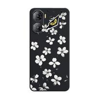 For Nubia Neo 3 5G Cartoon Pattern Shockproof Silicone Soft Cover For Nubia Neo 3 Flower Vintage Style TPU Bumper Back Cover ZTE nubia Neo 3 gray