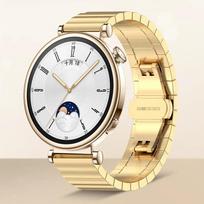 18mm nerūdijančio plieno laikrodžio apyrankė Huawei Watch GT5/GT4 41mm GT5 Pro 42mm Metalinė moteriška apyrankė-dirželis Huawei Watch GT6 41mm juosta Huawei GT5 Pro 42mm auksas