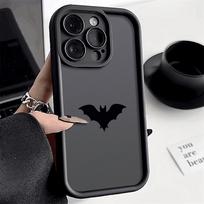 Black Bat Silhouette Shockproof Phone Case for Xiaomi Redmi Note 14 13 12 11 10 9 8 7 Pro Anti-Slip Soft TPU Cover Redmi Note7 gray