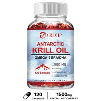 GREVIP - 1500mg Antarctic Krill Oil Capsules - Joint Health - Heart, Joint, and Eye Health 120*1