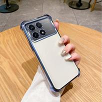 Skirta Poco X6 Pro dėklas Poco F6 Pro telefono dėklas Poco X6 dangtelis Poco F6 Storinami kampai Atsparus smūgiams Danga Silikoninė galinė dangtelis Poco X6 Pro white