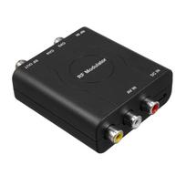 RF Modulator AV to RF Converter NTSC CH3 CH4 Channels Video Input Adapter for TVs with Analog Signals Professional HD VHF Demodulator Converter for C