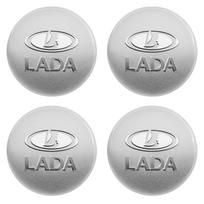 4 vnt. Automobilio rato centrinio dangtelio Lipdukai Priedai Lada 2107 Samara Largus Vesta Priora Niva Granta Kalina 2106 4Pcs Silver 56mm gray
