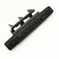 95mm For  Audi Q5 A4 B8 B6 B9 B7 A3 A6 C6 A5 Q7 A1 Q3 A7 A8 Quattro Logo Auto Accessories3D ABS Car Front Grill Emblem Badge matinė juoda spalva
