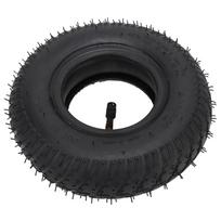 2.80 2.50‑4 Tire and Tubes with TR87 Bent Valve Stem Tires Inner Tube Set for Hand Truck Utility Cart Wheelbarrows black