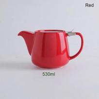 Japanese Ceramic Teapot with Stainless Steel Strainer  Filter Exquisite   for Puer  Oolong Kung Fu Tea Set red