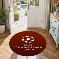 Uefa Champions League Round Area Rug Suitable for Foyer Study room Dormitory Living Rooms Antislip Round Carpet Decorate Offices 60cm