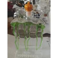 Unique Monster Claw Leg Glass Decanter with Crown Top, Clear Whiskey Bottle for Home Bar, Decorative Spirit Dispenser black