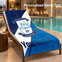 Custom Text Preston North End Print Beach Towel Large Towel For Home Bathroom Beach 80cmx160cm(31x63inch)