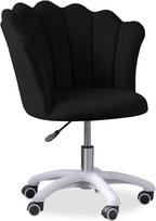 Office Chair/Armchair For The Studio, Office, Beauty Salon Flowers Black