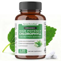 SresXrefas High Potency Chlorophyll Capsules 350mg, Sodium Copper Chlorophyllin,120 Capsules gray