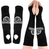 Girls Volleyball Arm Sleeves 1 Pair Padded Volleyball Passing Sleeves with Foam Protection Volley Ball Arm Protector for Youth 6 S juoda