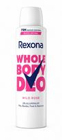 Rexona Whole Body Deo Wild Rose Deodorant Spray, For Women, 72H 150 150 ml