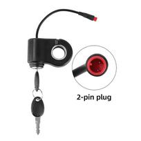 12V-72V Elektrinio dviračio raktinė uždegimo spyna 2 laidų Uždegimo jungiklis su 2 raktais Super 73 Ridstar Q20 Elektriniam paspirtukui Universalus