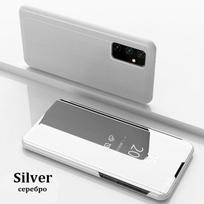 Išmanus veidrodinis atverčiamas dėklas, skirtas Samsung Galaxy A53 A13 A52 A73 A33 A51 A12 A21s A50 A70 A32 A22 A71 A72 A42 A81 M21 A31 M12 A41 Dangtelis Samsung A53 5G sidabras