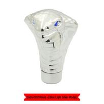Automobilio Cobra LED pavarų perjungimo svirtis - Gyvatės galvos dizainas white