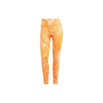 Adidas X Stella McCartney bendradarbiavimo visų paviršių rašto greitai džiūstantys aptempti fitneso 3/4 ilgio tamprės moterims Tamprės Oranžinės IB5094 M beige