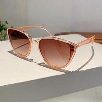 Fashion Cat Eye Sunglasses  New in Vintage Gradient Mirror Outdoor Eyewear Luxury Trendy Brand Design Sexy Women Shades gray
