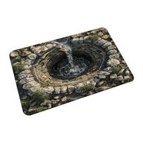 Optinės iliuzijos kilimas Neslystantis 3D vizualinis spąstas Grindų kilimėlis Dugno skylės dizainas Durų kilimėlis įėjimui Svetainei Žaidimų kambariui Biurui 40cm B