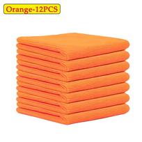 48Pcs Microfiber Towels Car Wash Drying Cloth Towel Household Cleaning Cloths Auto Detailing Polishing Cloth Home Clean Tools orange