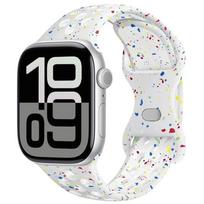 Silicone Strap for Apple Watch Ultra 3 2 49mm 11 10 42/46mm Breathable Band iWatch Series 9 8 7 6 5 SE 45mm 41mm 44mm 40mm Belt Series 11-10 46mm black