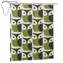 Orla Kiely Multistem Dušo užuolaida Vonios kambario Poliesterio Vandeniui atsparios Vonios užuolaidos Su kabliukais W60H190(CM)-1 Pcs