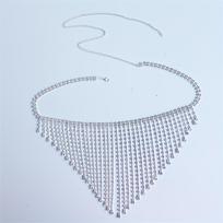 Bohemian Diamond Fringed Sexy Waist Chain Thong Rhinestone Chain Nightclub European And American Body Chain Underwear Accessories auksas