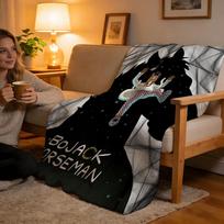 Throw High-Density Short Plush Blanket For Sofa Nap Air-Conditioned Room Soft Skin-Friendly BoJack Horseman 75x90cm