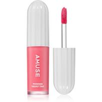 AMUSE Powder Velvet Tint ilgai išliekantys skystieji lūpų dažai , matinio efekto atspalvis 04 Pink Powder 3.3 g