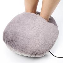 USB Winter Electric Foot Heating Pad Under Desk Household Foot Warmer Heater Soft Plush Foot Warming Thermostat Mat Warm Pad L white