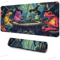 Frog Wizard Mouse Pad Large Office Rubber Desk Mats XXL Gamer Pc Accessories Keyboard Pads Rubber Anti-slip Base Long Mousepad 30x80cm gray